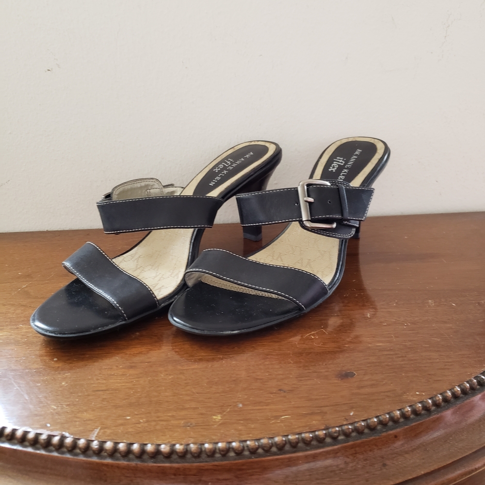 NEW Anne Klein iFlex Sandals, Black, 7.5